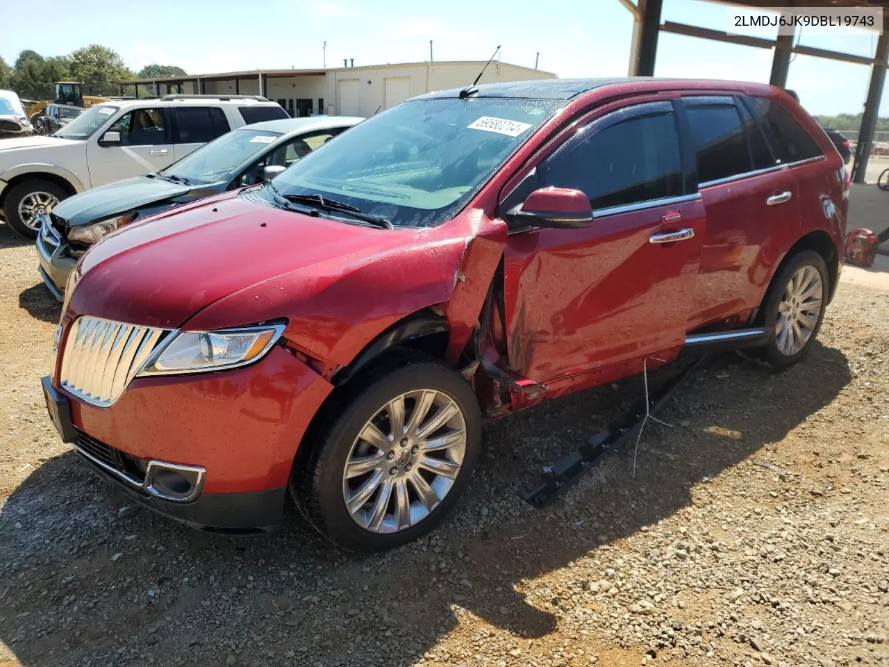 2013 Lincoln Mkx VIN: 2LMDJ6JK9DBL19743 Lot: 69580214