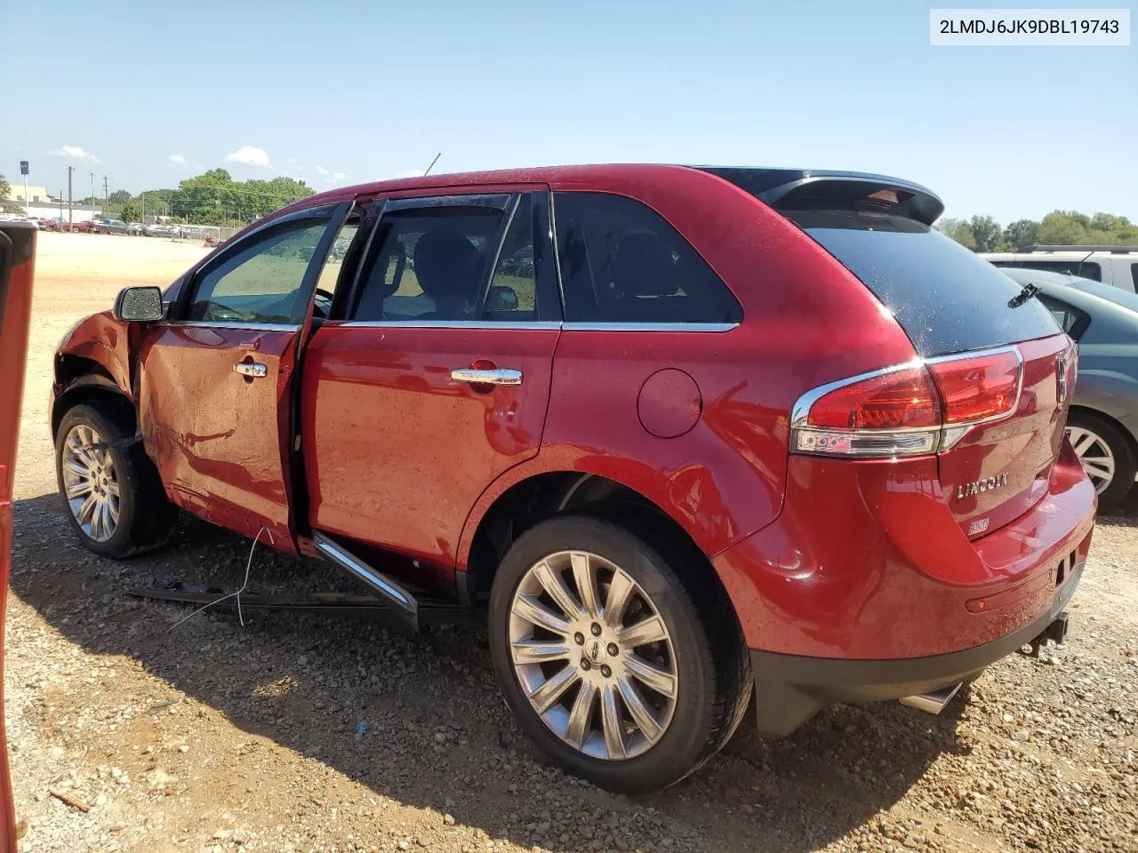 2013 Lincoln Mkx VIN: 2LMDJ6JK9DBL19743 Lot: 69580214