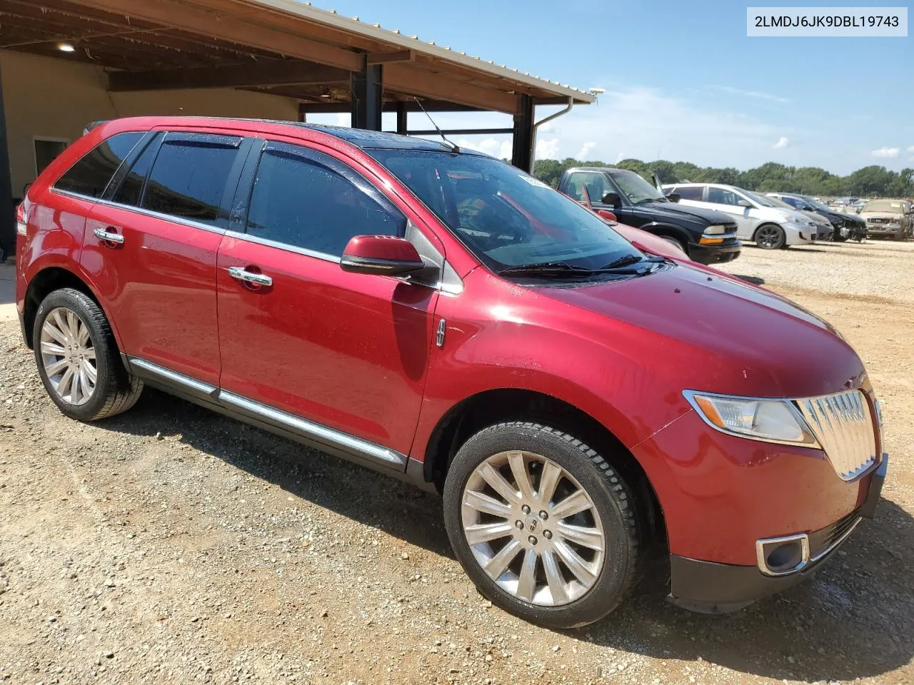 2013 Lincoln Mkx VIN: 2LMDJ6JK9DBL19743 Lot: 69580214