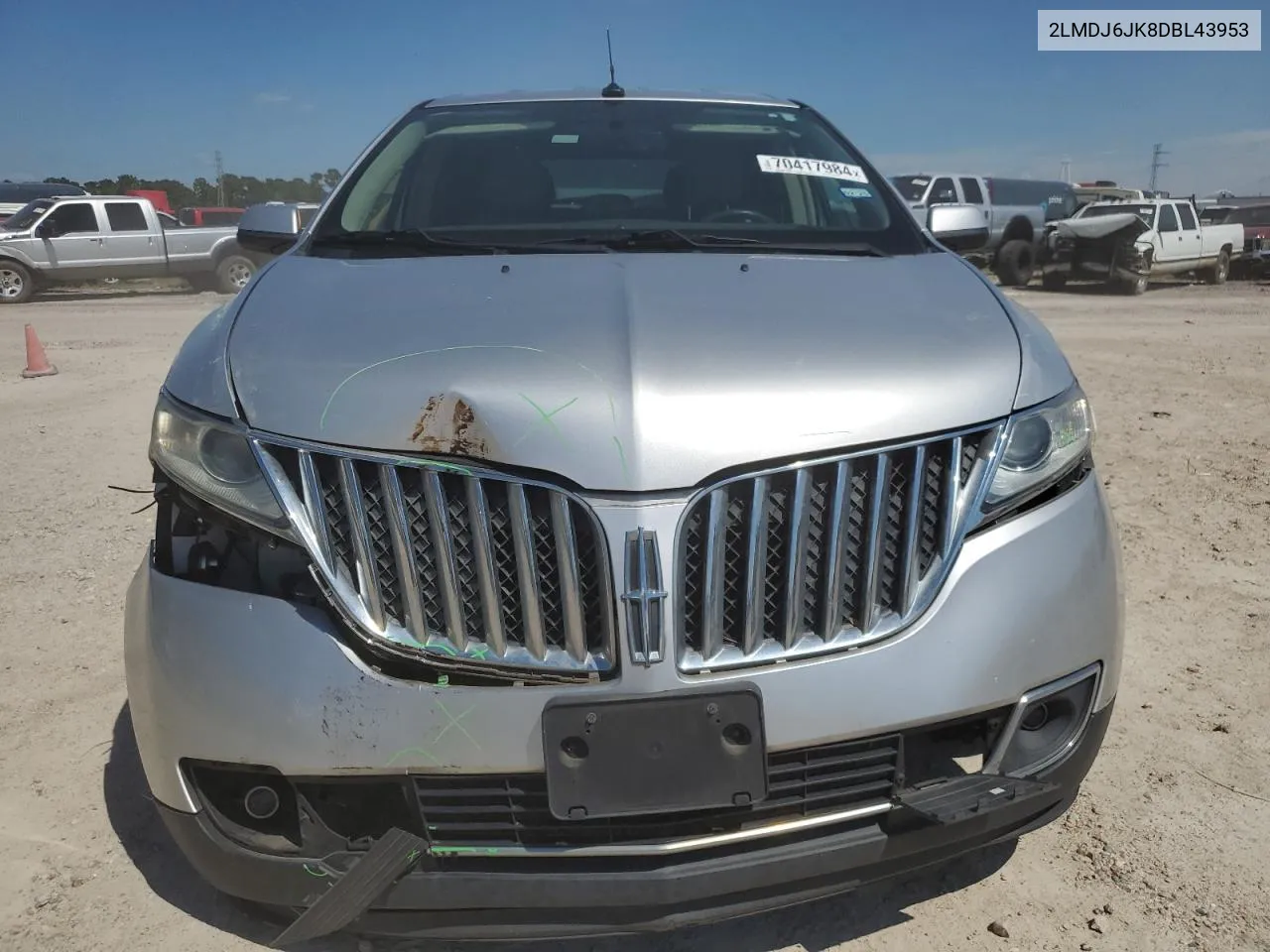 2013 Lincoln Mkx VIN: 2LMDJ6JK8DBL43953 Lot: 70417984