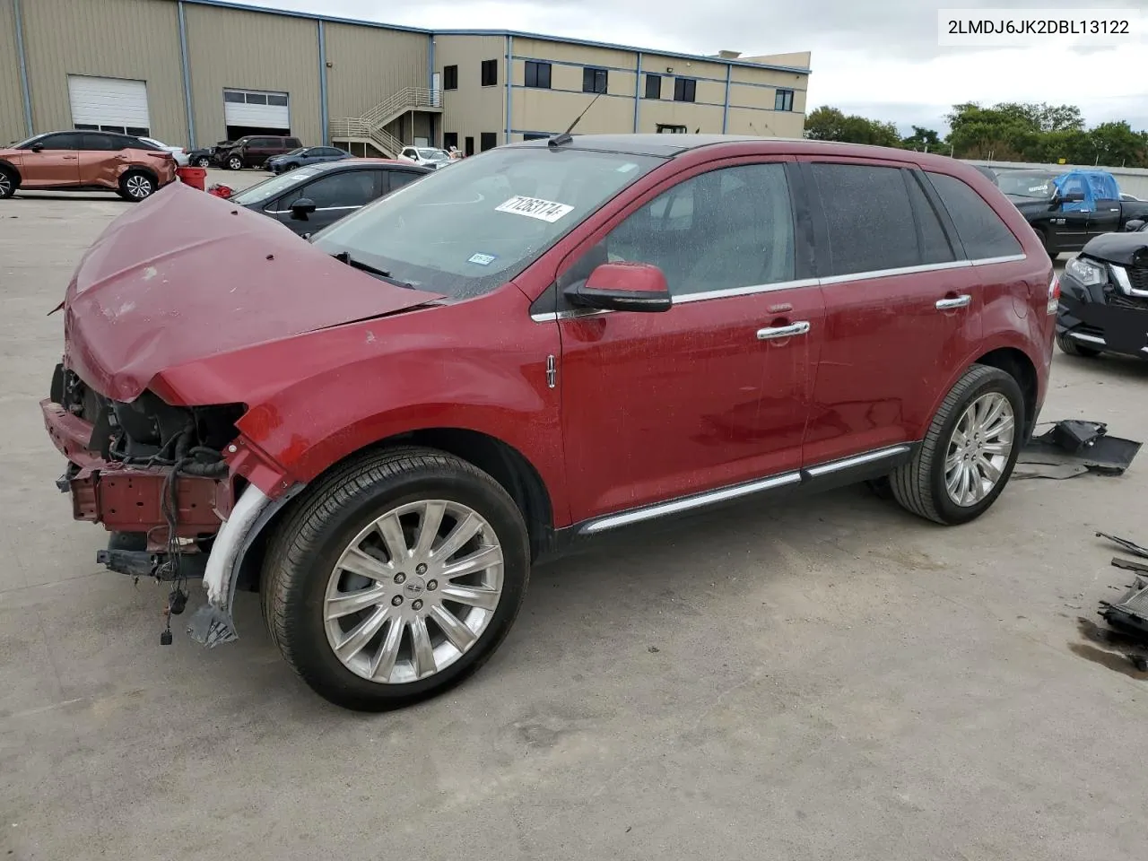 2LMDJ6JK2DBL13122 2013 Lincoln Mkx