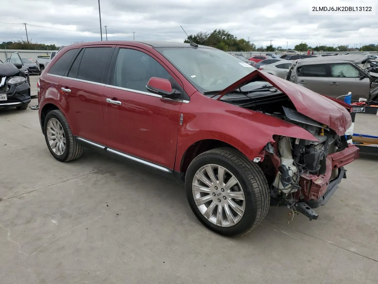 2013 Lincoln Mkx VIN: 2LMDJ6JK2DBL13122 Lot: 71263174