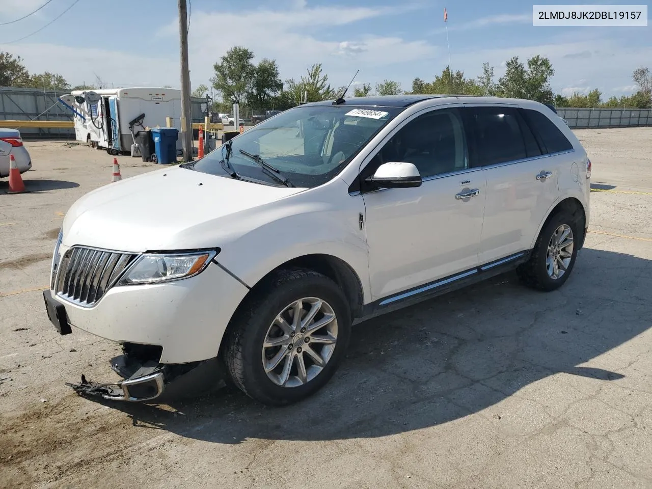 2013 Lincoln Mkx VIN: 2LMDJ8JK2DBL19157 Lot: 71549654