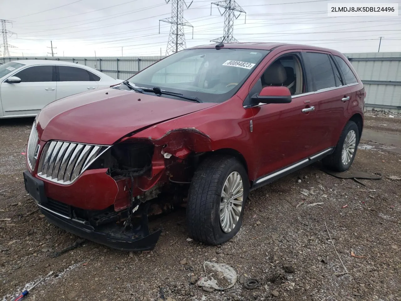 2013 Lincoln Mkx VIN: 2LMDJ8JK5DBL24496 Lot: 80894823