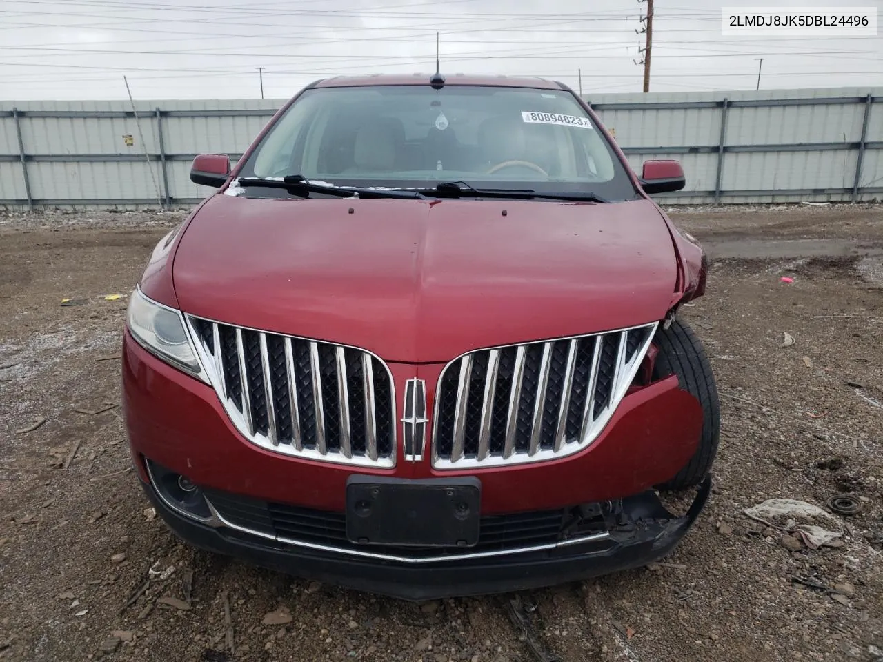 2013 Lincoln Mkx VIN: 2LMDJ8JK5DBL24496 Lot: 80894823