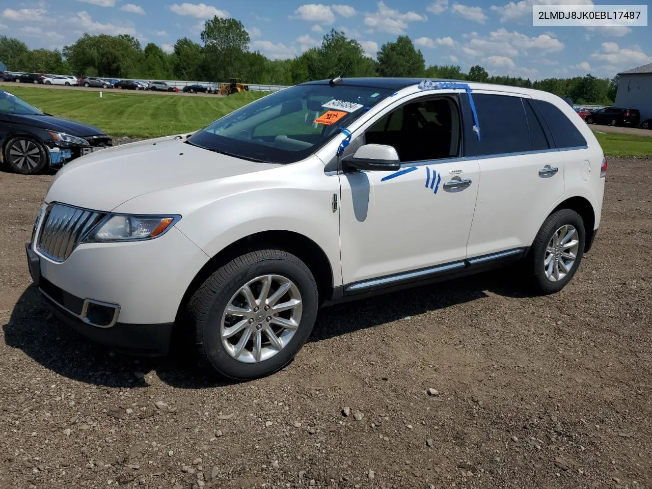 2014 Lincoln Mkx VIN: 2LMDJ8JK0EBL17487 Lot: 54604954