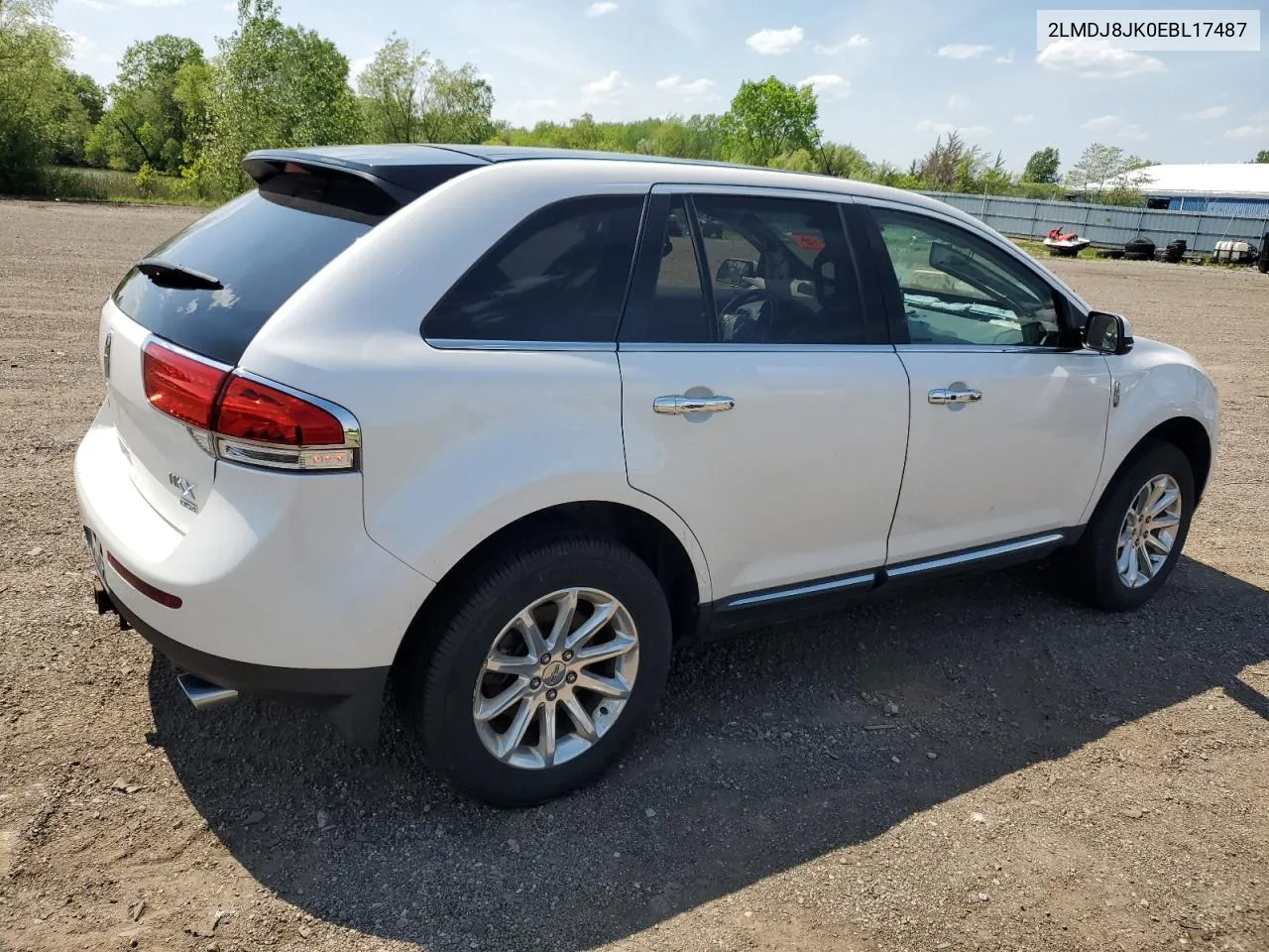 2014 Lincoln Mkx VIN: 2LMDJ8JK0EBL17487 Lot: 54604954