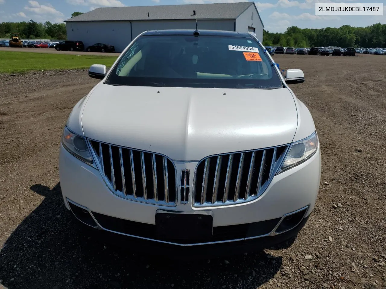 2014 Lincoln Mkx VIN: 2LMDJ8JK0EBL17487 Lot: 54604954