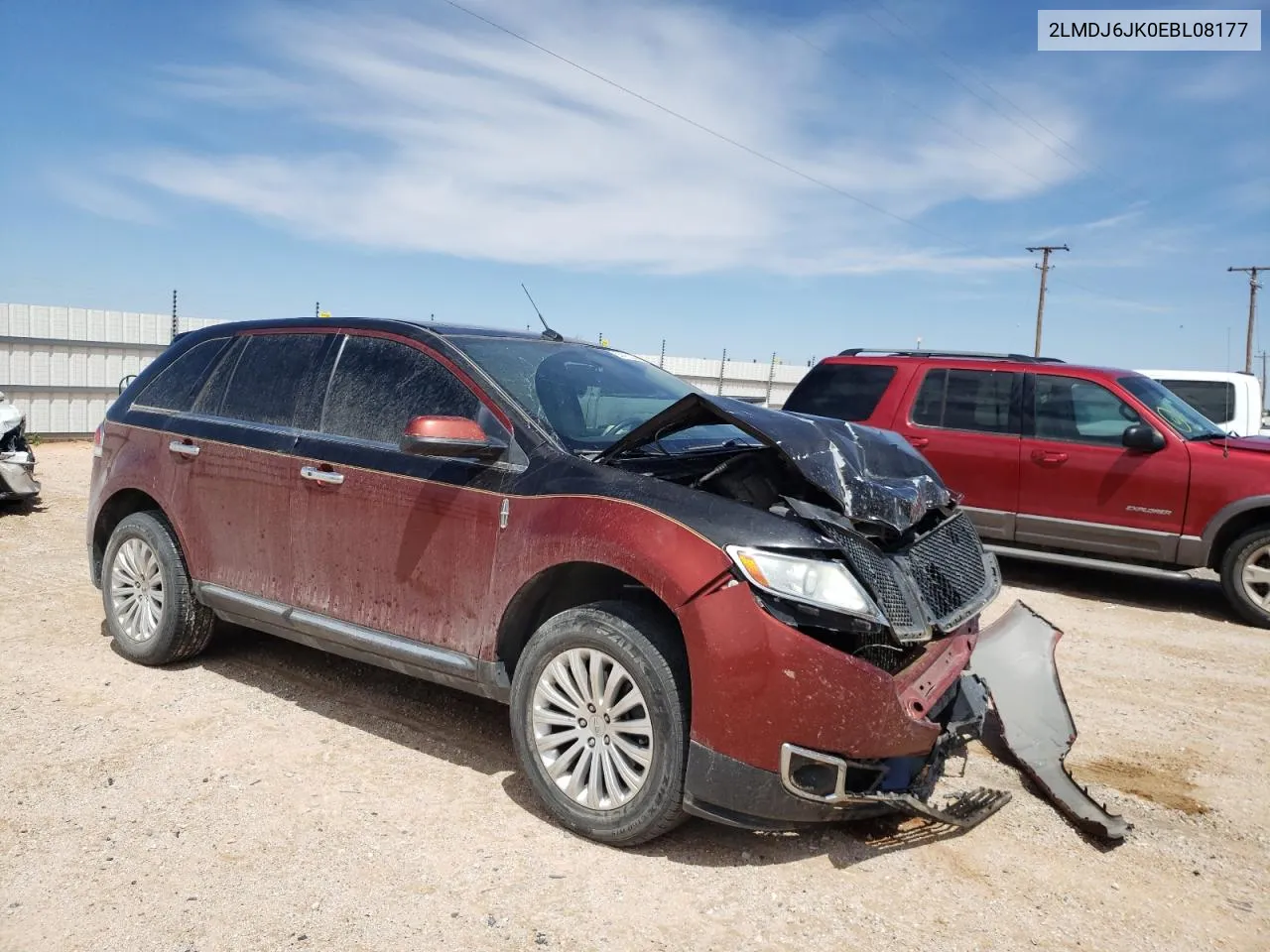 2014 Lincoln Mkx VIN: 2LMDJ6JK0EBL08177 Lot: 55413344