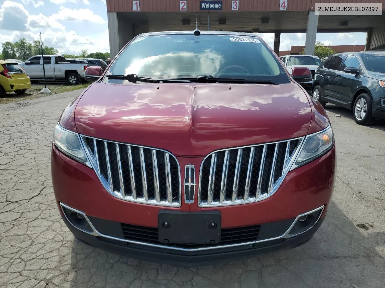 2014 Lincoln Mkx VIN: 2LMDJ8JK2EBL07897 Lot: 55521134