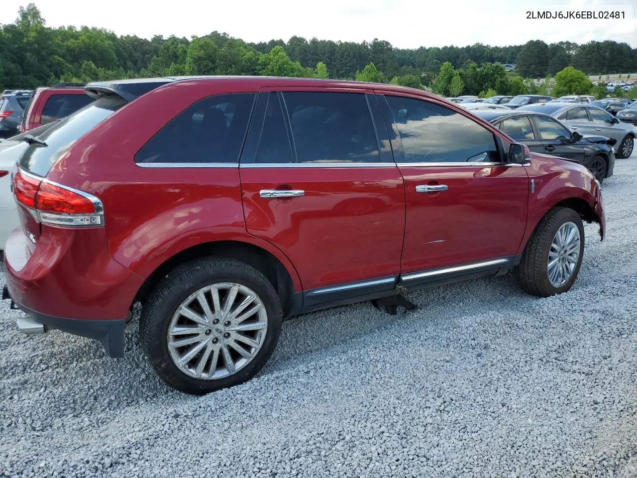 2014 Lincoln Mkx VIN: 2LMDJ6JK6EBL02481 Lot: 58150294