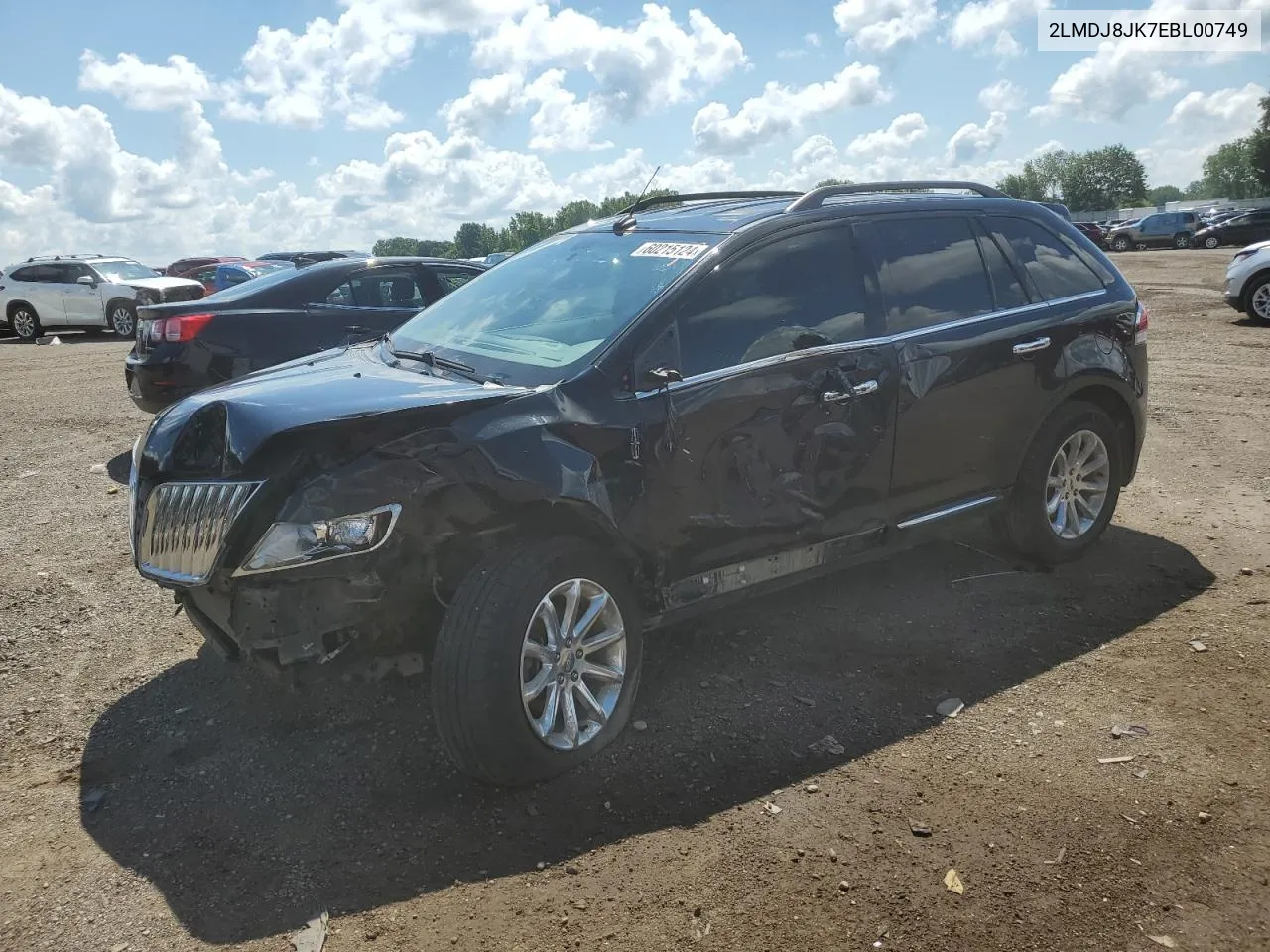 2014 Lincoln Mkx VIN: 2LMDJ8JK7EBL00749 Lot: 60215124