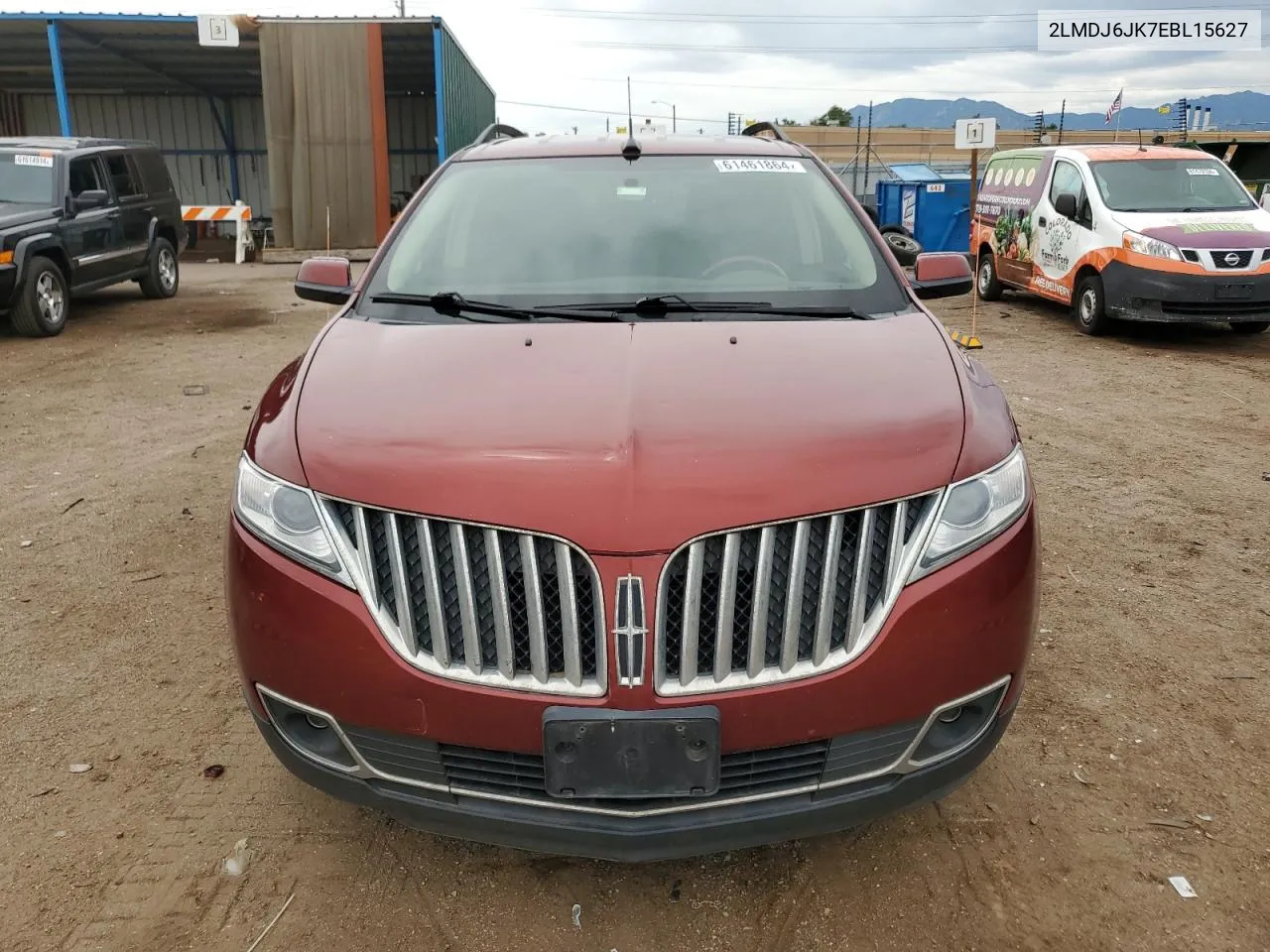 2014 Lincoln Mkx VIN: 2LMDJ6JK7EBL15627 Lot: 61461864