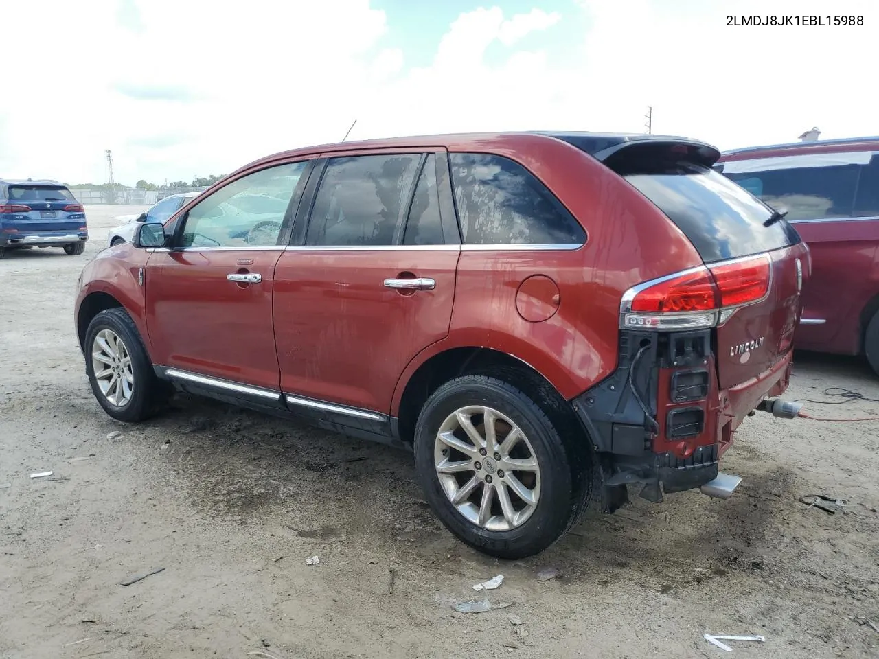 2014 Lincoln Mkx VIN: 2LMDJ8JK1EBL15988 Lot: 72380414