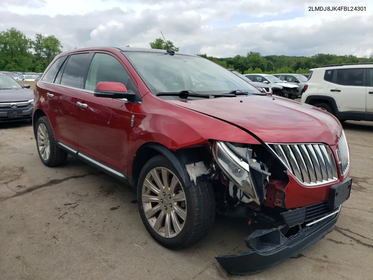 2015 Lincoln Mkx VIN: 2LMDJ8JK4FBL24301 Lot: 57666554