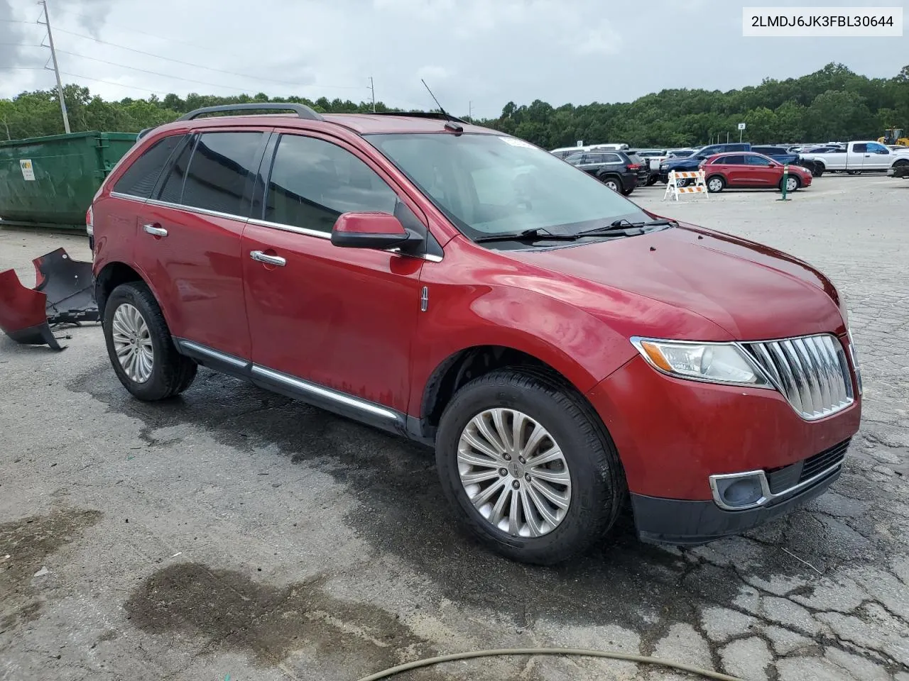 2015 Lincoln Mkx VIN: 2LMDJ6JK3FBL30644 Lot: 61273424