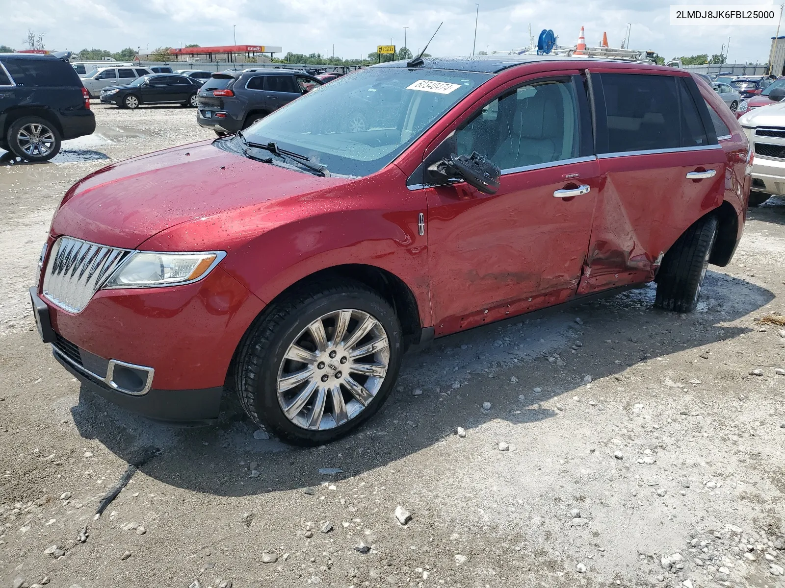 2015 Lincoln Mkx VIN: 2LMDJ8JK6FBL25000 Lot: 62340474