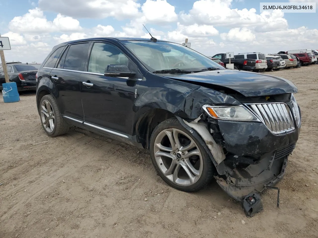 2015 Lincoln Mkx VIN: 2LMDJ6JK0FBL34618 Lot: 70524694