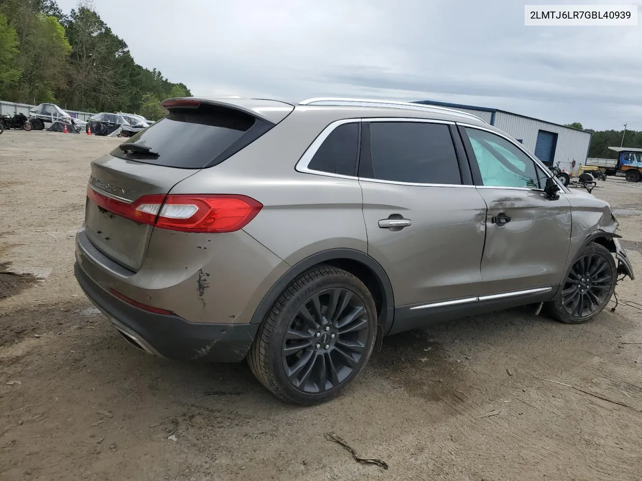 2LMTJ6LR7GBL40939 2016 Lincoln Mkx Reserve