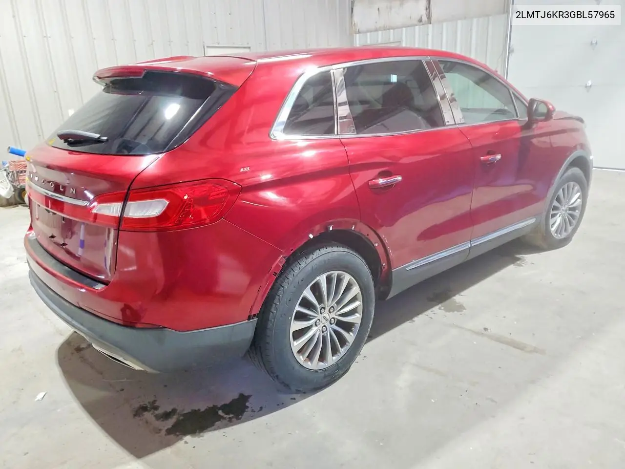 2LMTJ6KR3GBL57965 2016 Lincoln Mkx Select