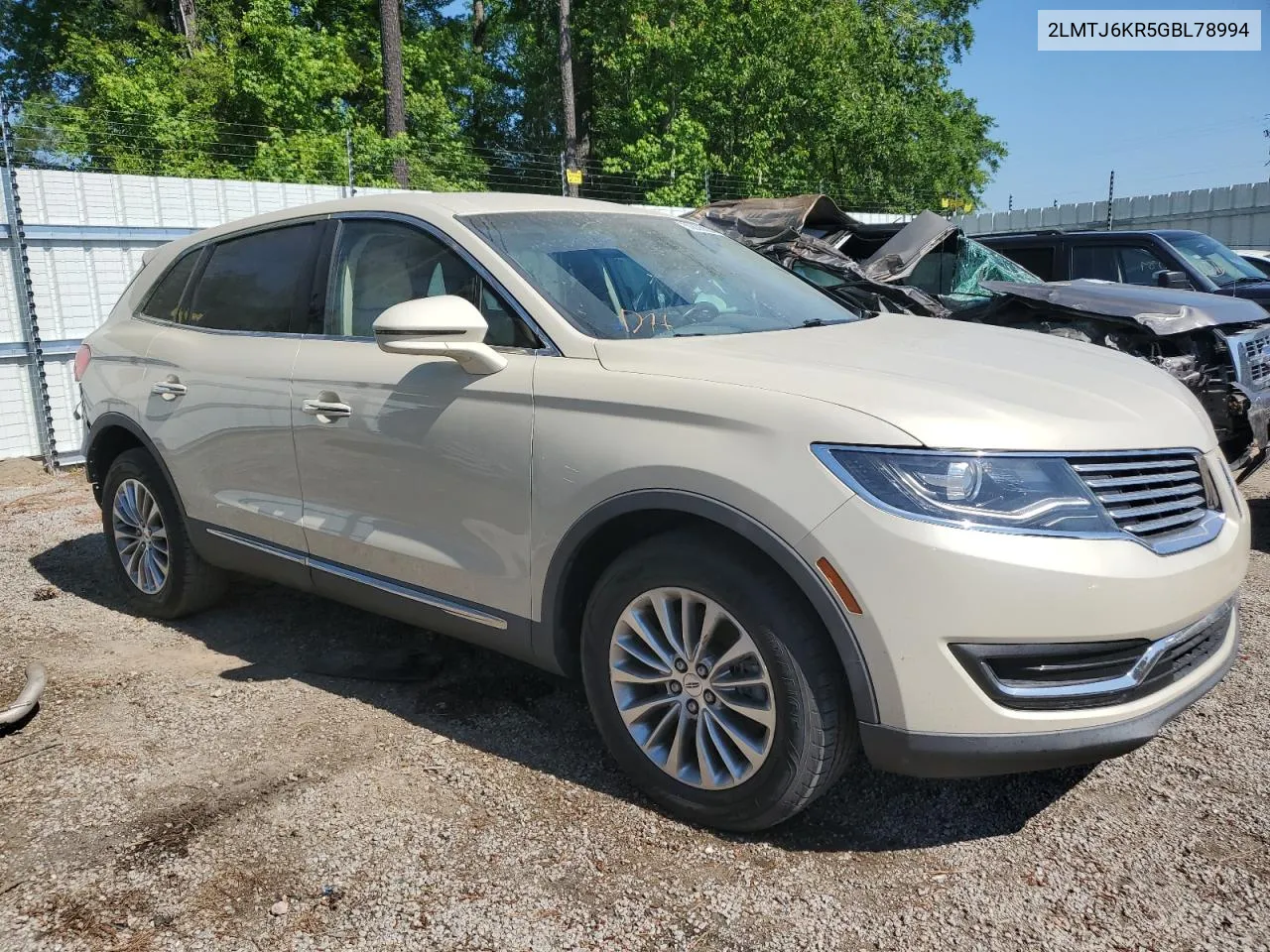 2LMTJ6KR5GBL78994 2016 Lincoln Mkx Select