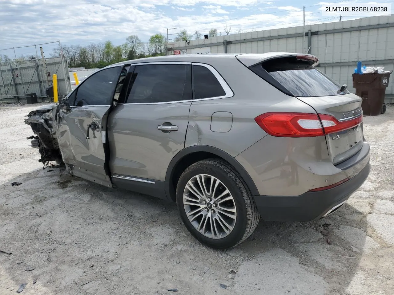 2016 Lincoln Mkx Reserve VIN: 2LMTJ8LR2GBL68238 Lot: 51225284