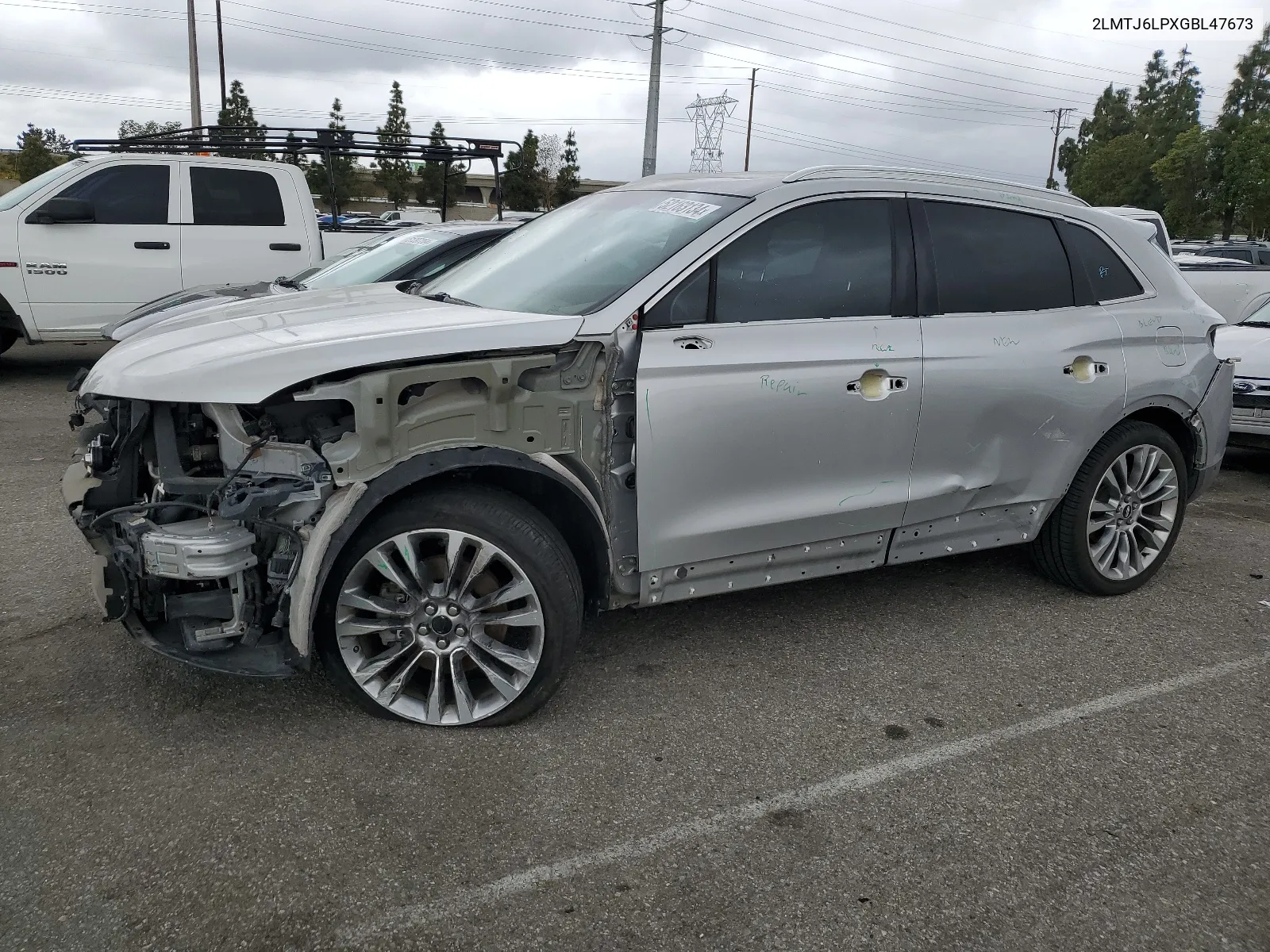 2016 Lincoln Mkx Reserve VIN: 2LMTJ6LPXGBL47673 Lot: 52163134