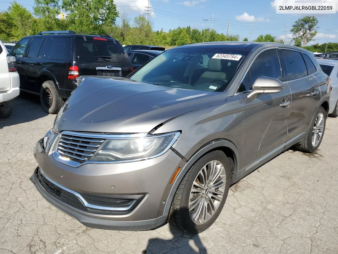 2016 Lincoln Mkx Reserve VIN: 2LMPJ6LR6GBL22059 Lot: 52345794