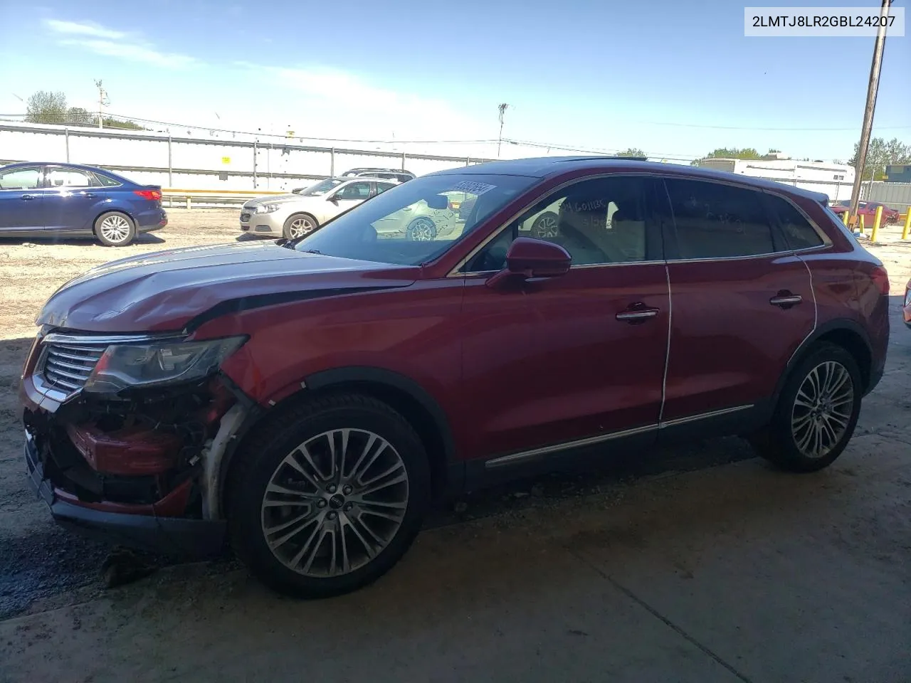 2LMTJ8LR2GBL24207 2016 Lincoln Mkx Reserve