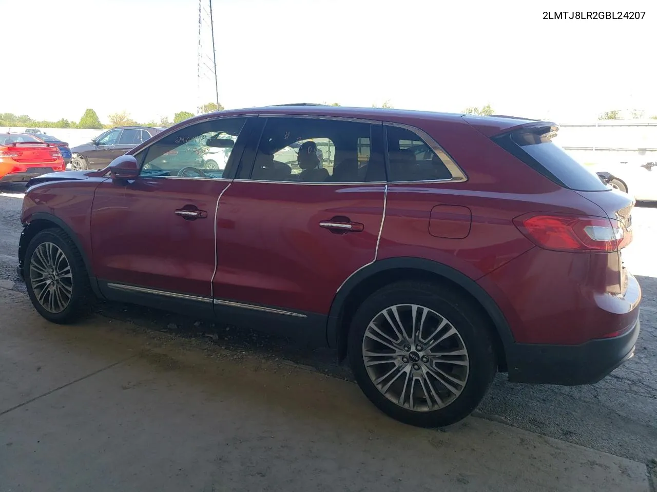 2016 Lincoln Mkx Reserve VIN: 2LMTJ8LR2GBL24207 Lot: 53092654