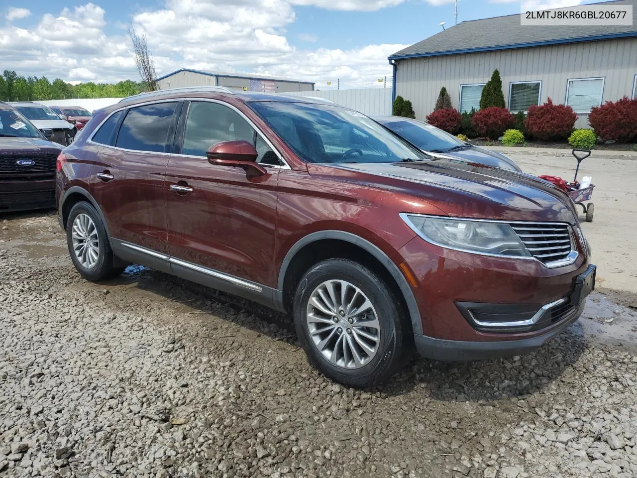 2LMTJ8KR6GBL20677 2016 Lincoln Mkx Select