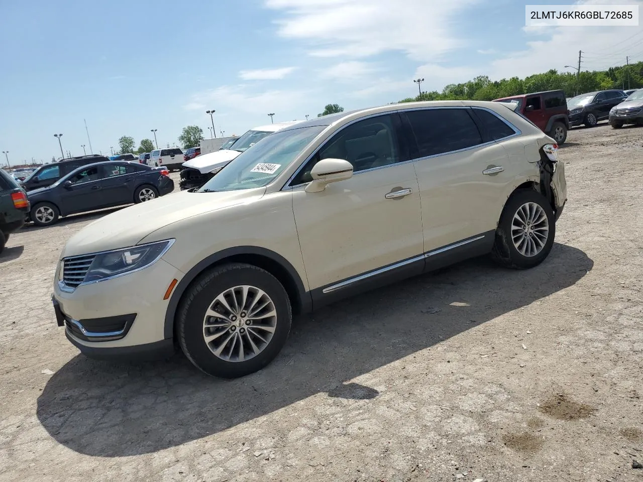 2016 Lincoln Mkx Select VIN: 2LMTJ6KR6GBL72685 Lot: 54345944