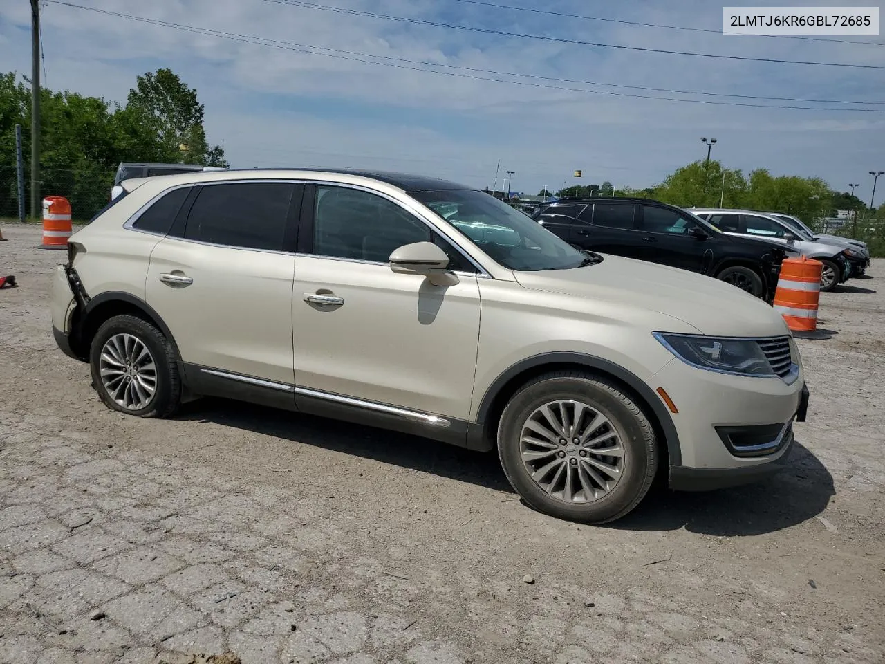 2LMTJ6KR6GBL72685 2016 Lincoln Mkx Select