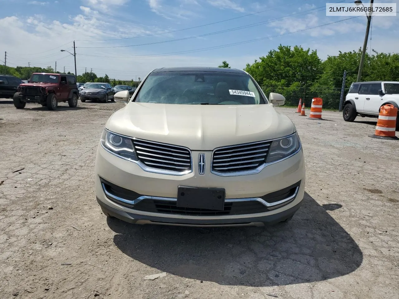 2LMTJ6KR6GBL72685 2016 Lincoln Mkx Select