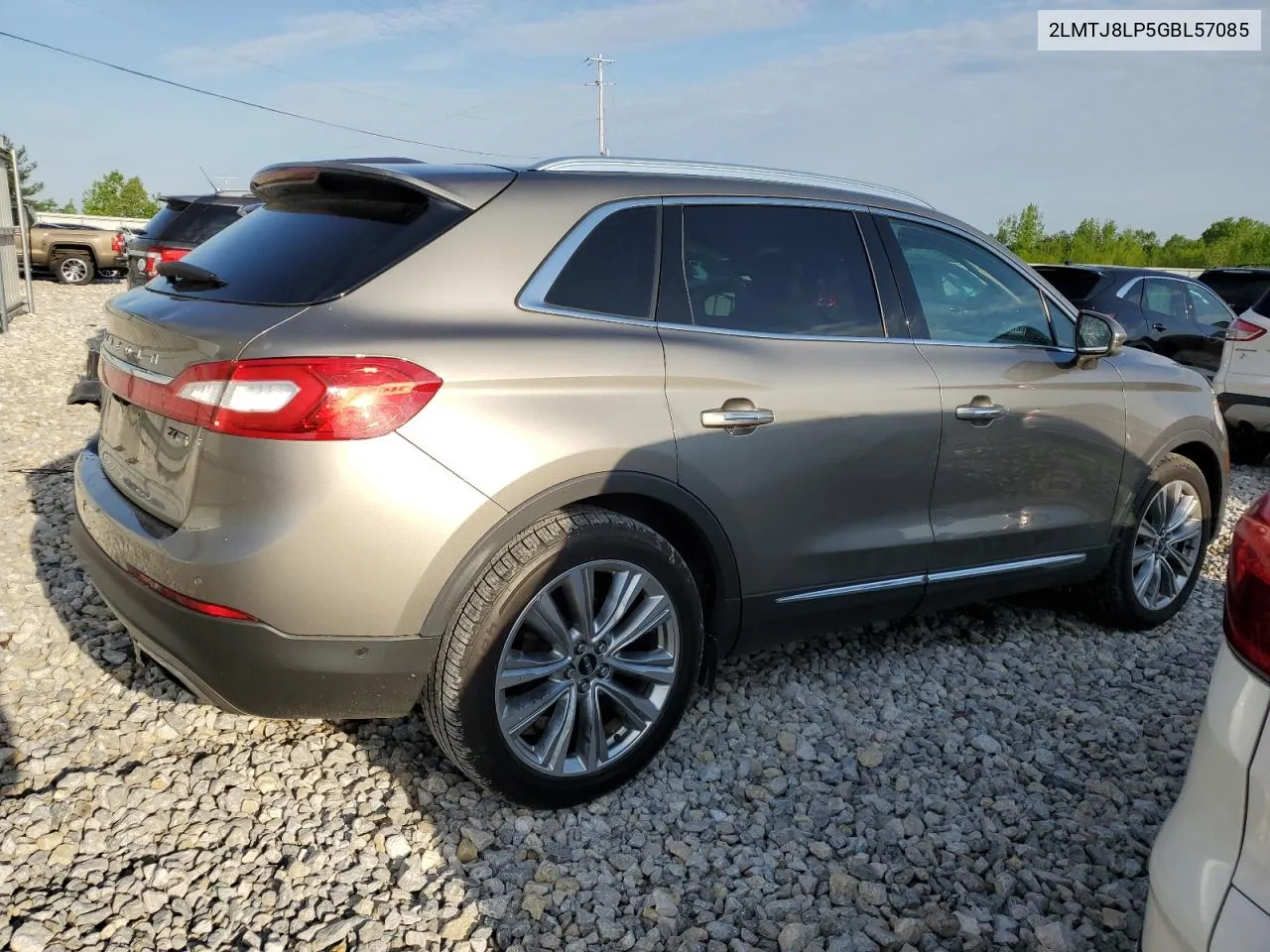 2LMTJ8LP5GBL57085 2016 Lincoln Mkx Reserve