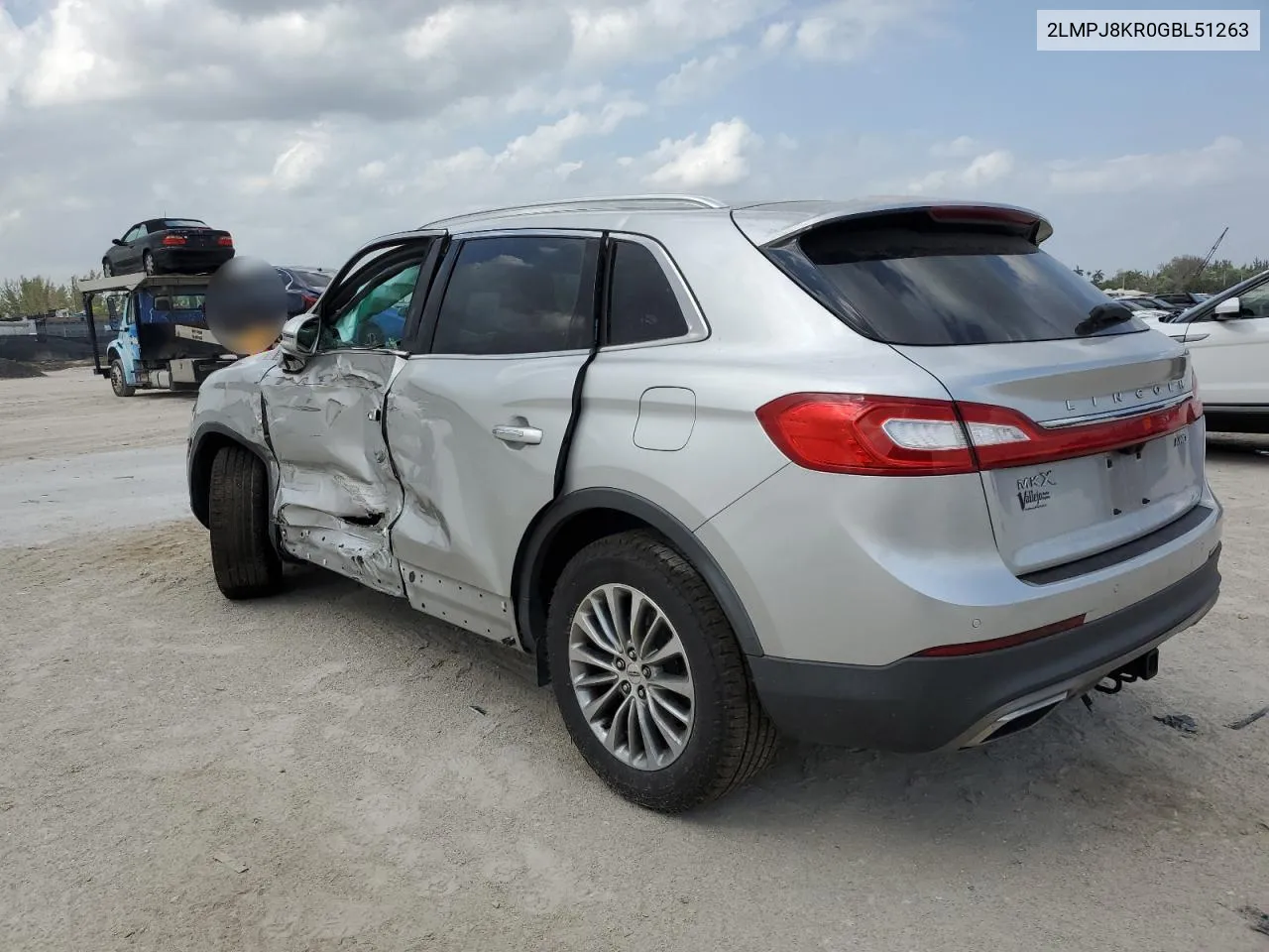 2016 Lincoln Mkx Select VIN: 2LMPJ8KR0GBL51263 Lot: 55304854