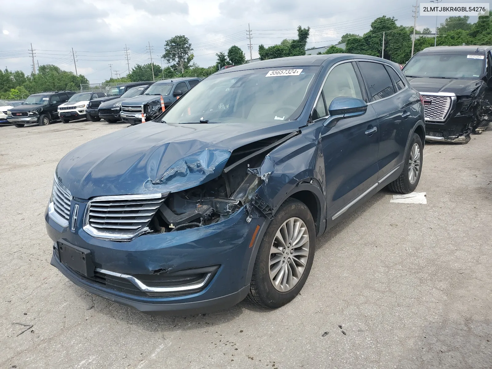 2LMTJ8KR4GBL54276 2016 Lincoln Mkx Select