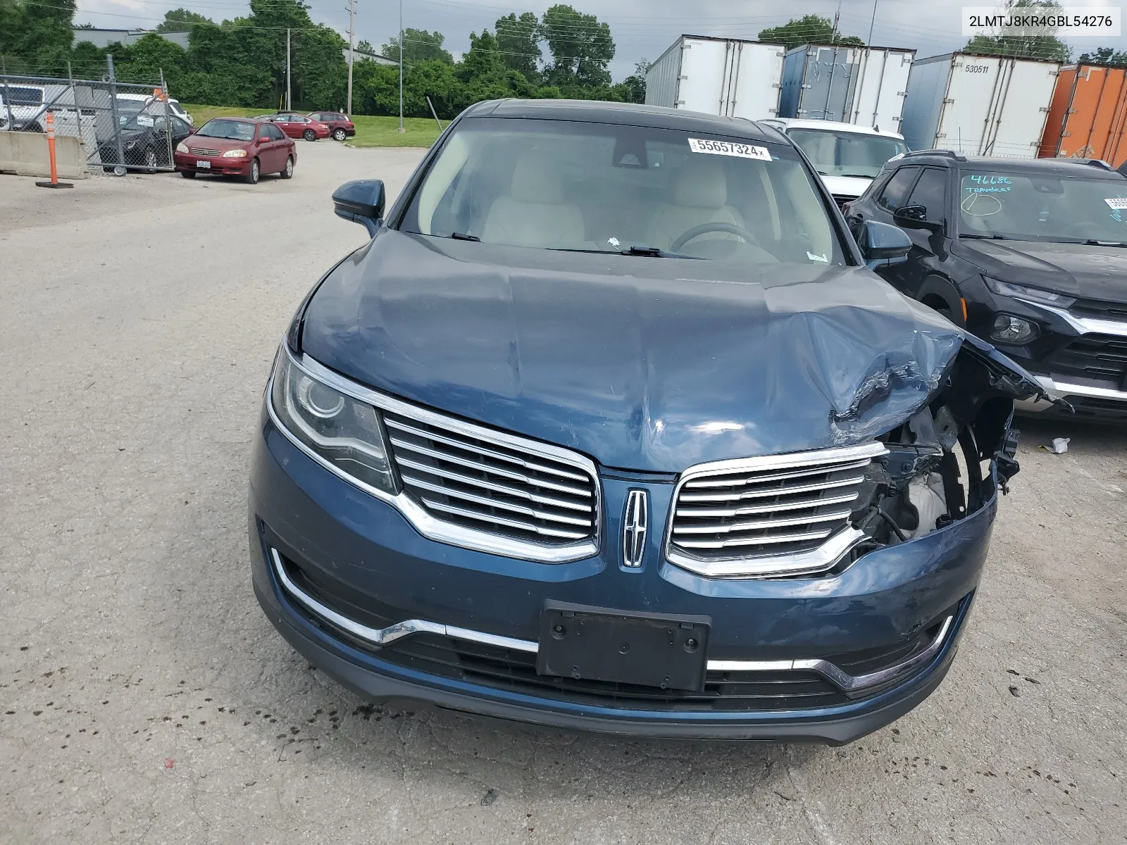 2016 Lincoln Mkx Select VIN: 2LMTJ8KR4GBL54276 Lot: 55657324