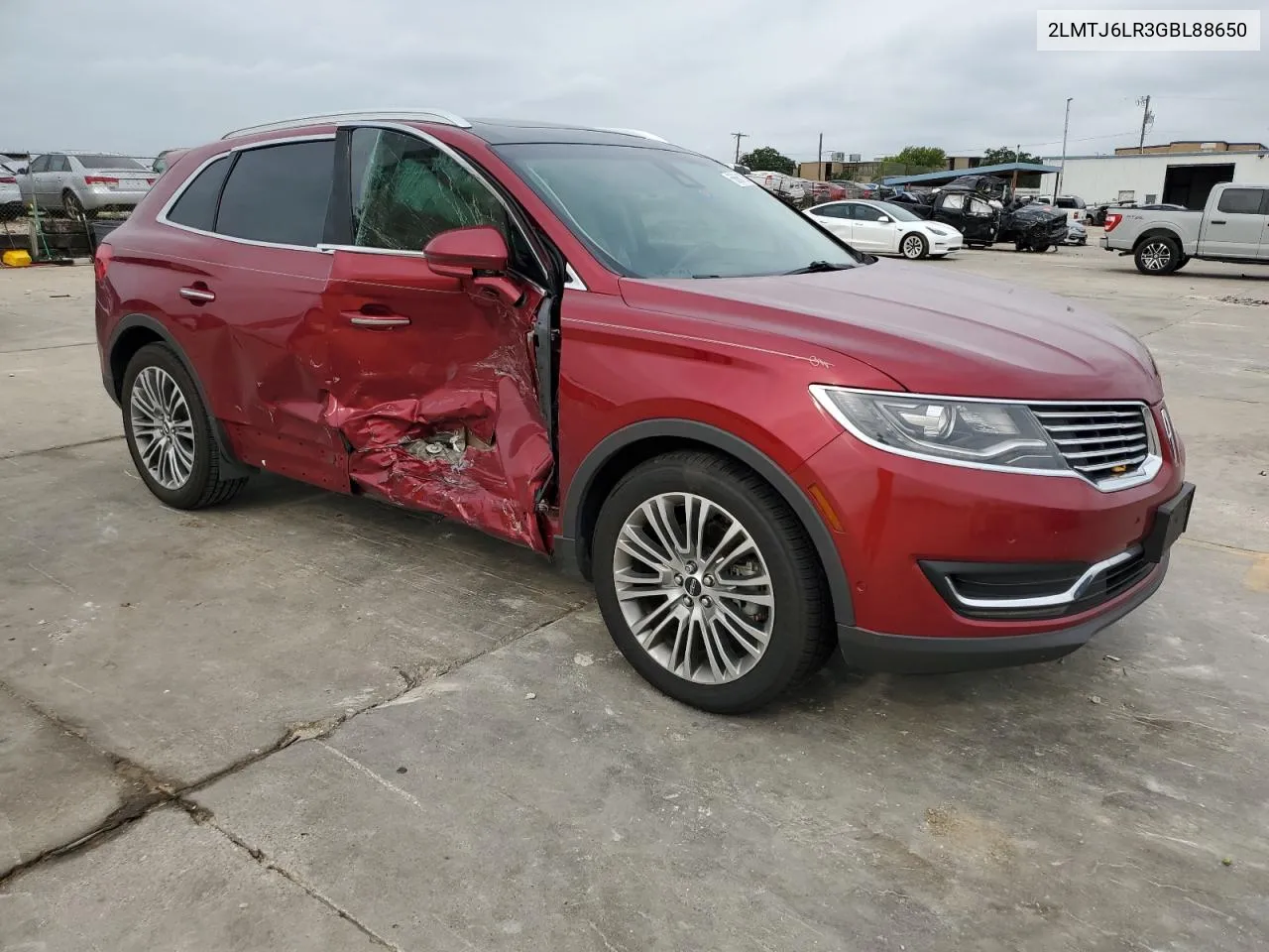 2LMTJ6LR3GBL88650 2016 Lincoln Mkx Reserve