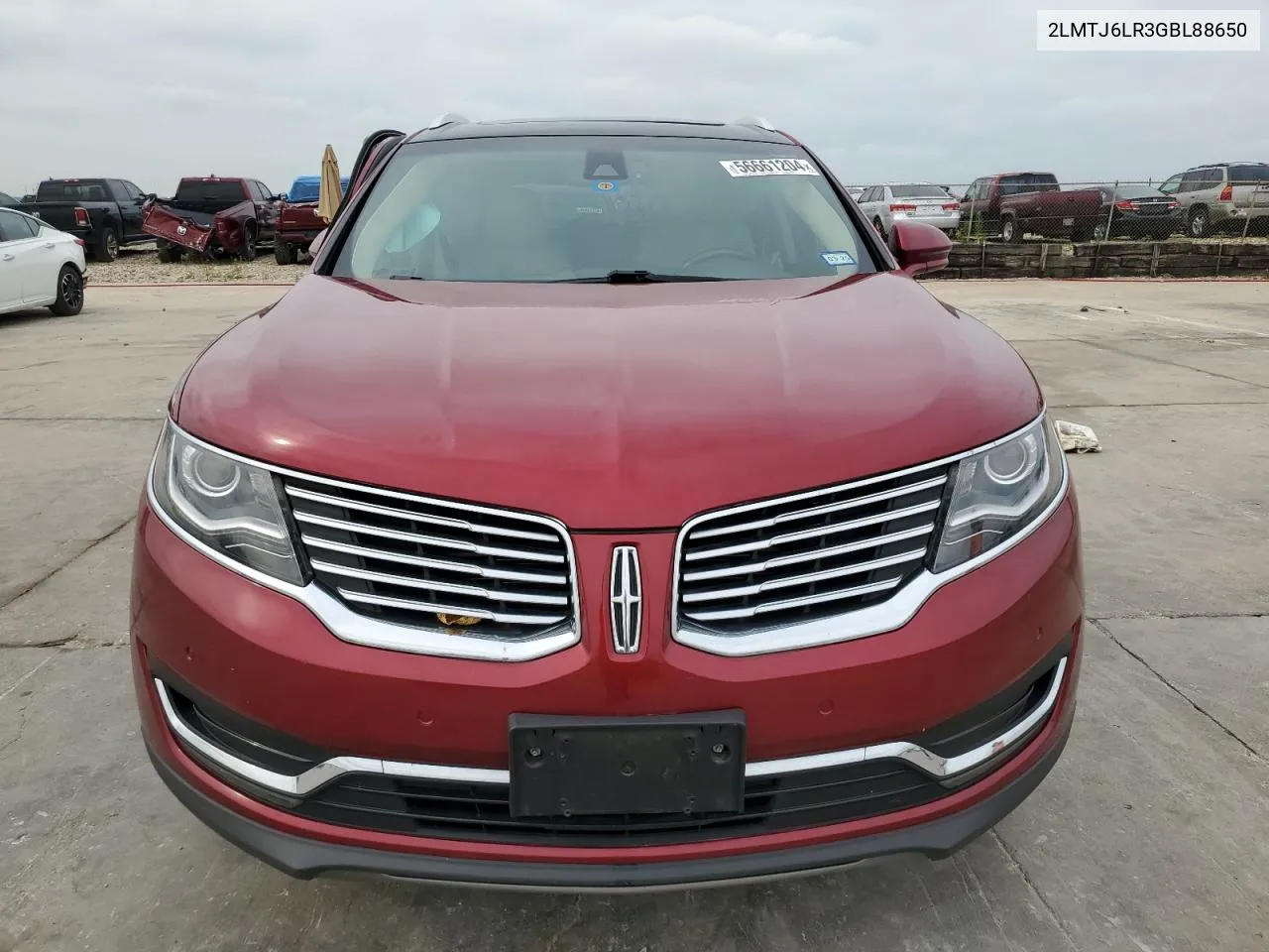 2016 Lincoln Mkx Reserve VIN: 2LMTJ6LR3GBL88650 Lot: 56661204