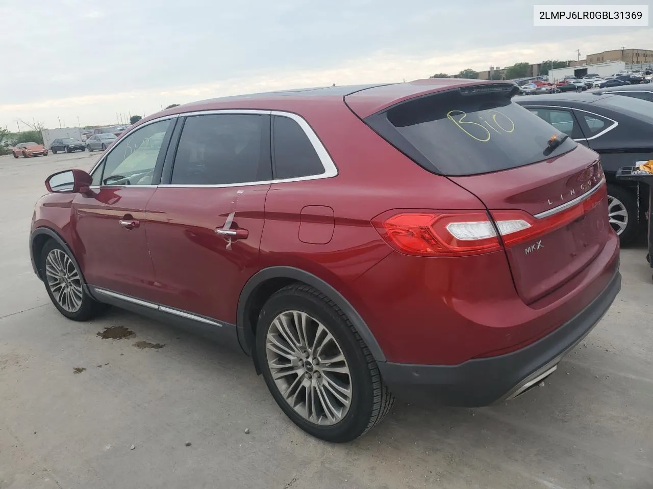 2LMPJ6LR0GBL31369 2016 Lincoln Mkx Reserve