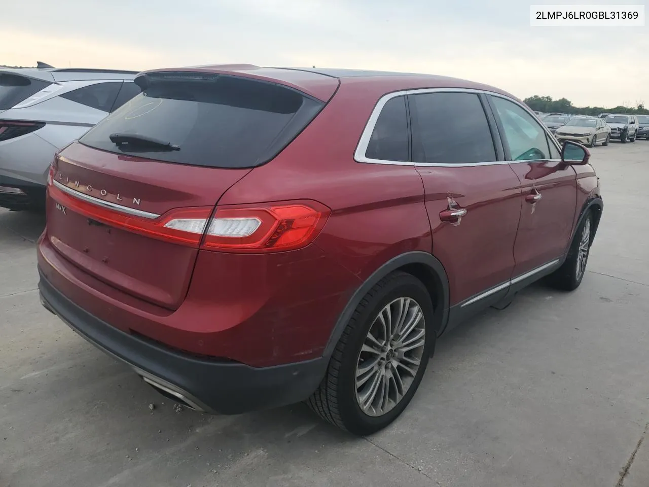 2016 Lincoln Mkx Reserve VIN: 2LMPJ6LR0GBL31369 Lot: 57355394