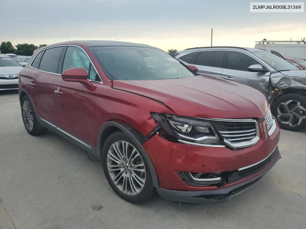 2016 Lincoln Mkx Reserve VIN: 2LMPJ6LR0GBL31369 Lot: 57355394