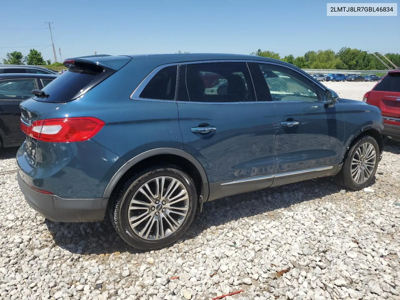 2LMTJ8LR7GBL46834 2016 Lincoln Mkx Reserve