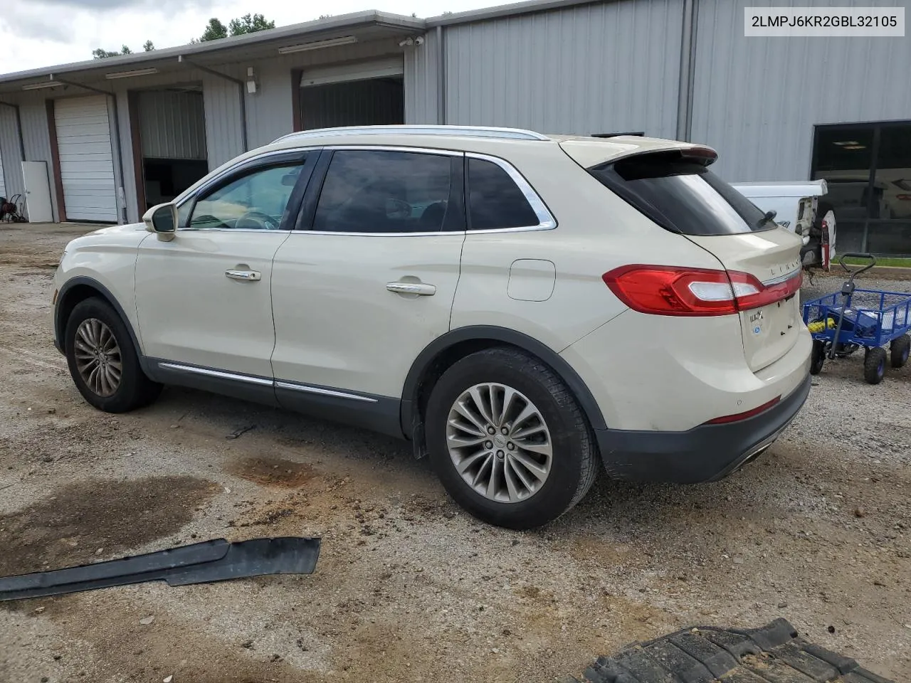 2016 Lincoln Mkx Select VIN: 2LMPJ6KR2GBL32105 Lot: 57704764