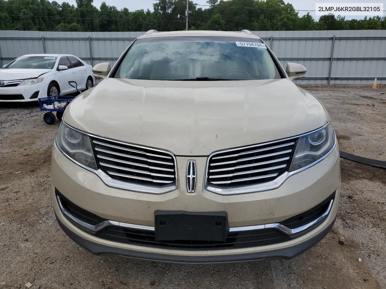 2016 Lincoln Mkx Select VIN: 2LMPJ6KR2GBL32105 Lot: 57704764