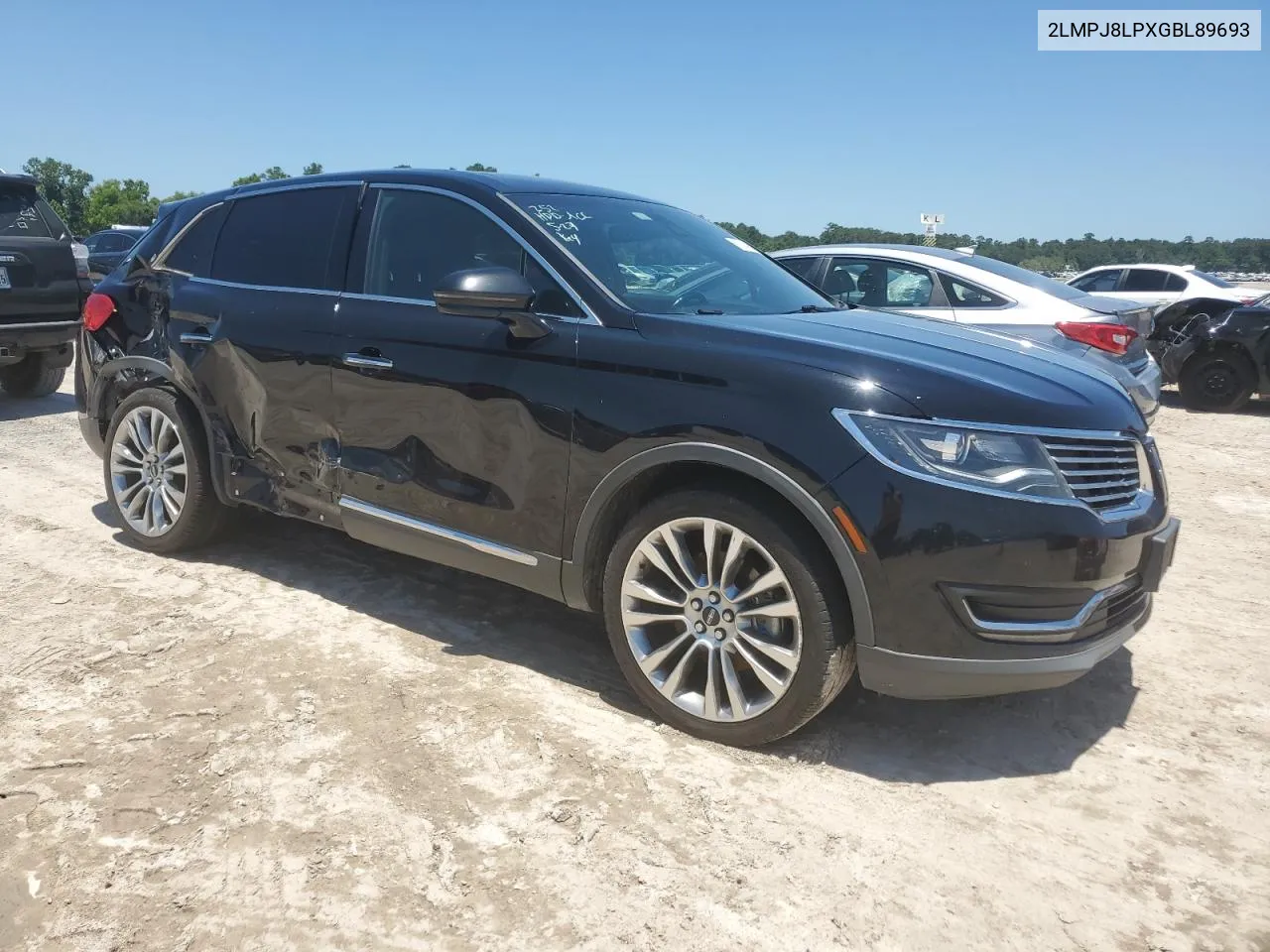 2016 Lincoln Mkx Reserve VIN: 2LMPJ8LPXGBL89693 Lot: 57784954