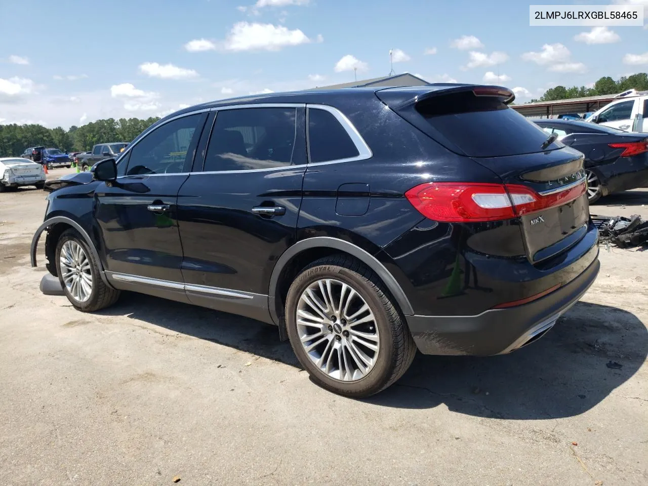 2016 Lincoln Mkx Reserve VIN: 2LMPJ6LRXGBL58465 Lot: 58030944