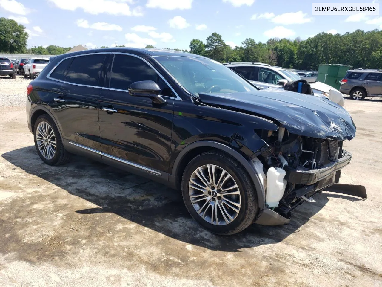 2LMPJ6LRXGBL58465 2016 Lincoln Mkx Reserve