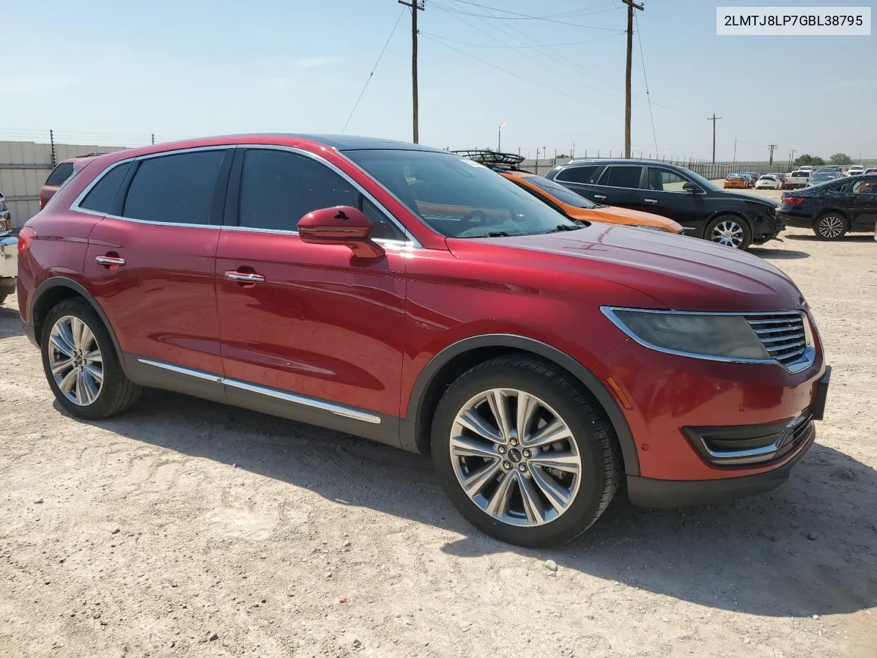 2016 Lincoln Mkx Reserve VIN: 2LMTJ8LP7GBL38795 Lot: 58156414